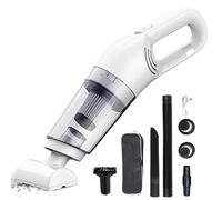 Vacuum - Handheld Cleaner for Pet Hair Removal | Cordless 5000Pa Suction USB Rechargeable Motor Lightweight Body Easy Empty Dust Cup with Versatile Attachments for Sofa Couch Bed Mattress Carpet