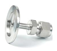 Vacuum KF/NW40 To 8mm OD Tube Compression Union SUS316L Stainless Steel Pipe Fitting Coupler HSMXNEONJB