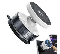 Vacuum Magnetic Phone Stand, Car Phone Mount With 360 Degree Rotation, PC, ABS, Silicone, Aluminum Alloy Portable Adjustable Cellphone Holder, Strong Magnetic Grip, Hands-Free Use, 8.2x8.2x5.6cm