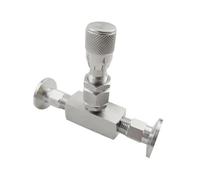 Vacuum Needle Valves, Micro Metering Flow Regulating Valve Controller For Water Gas Oil SS304(KF50)