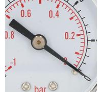 Vacuum Pressure Gauge 1 / 8in BSPT | - 30-0 Bar Range for Water/Oil/Gas Systems | Brass Interface & Alloy Housing for High Accuracy & Robustness