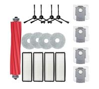 Vacuum, Repuestos for aspiradora Roborock Q Revo/P10 A7400RR, Cepillo Lateral Principal, Filtro HEPA, paños de fregona, Bolsa for Polvo y Accesorios.,for Hardwood Floor & Carpet and Rug(17PCS Set B)