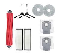 Vacuum, Repuestos for aspiradora Roborock Q Revo/P10 A7400RR, Cepillo Lateral Principal, Filtro HEPA, paños de fregona, Bolsa for Polvo y Accesorios.,for Hardwood Floor & Carpet and Rug(9PCS B)