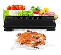 Vacuum Sealer Automatic Food Preservation Machine, Automatic Vacuum Air Sealing System Food Sealer, For Food Preservation Dry/Moist Built-In Bags Cutter With 15Pcs Vacuum Bags, LJJY-KK