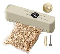 Vacuum Sealer Machine - 1200mAh Rechargeable Air Sealing System, ABS Food Saver with High-Efficiency Pump, Portable Vacuum Sealer for Dried Fruit, Meat, Seafood, Chicken, Bread, Biscuits, Kitchen