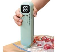 Vacuum Sealer Machine - USB Rechargeable Food Saver for Kitchen Storage | Portable Compact Sealing Tool, Strong Suction Pump, Leak Protection System, Vacuum Packing for Home Dorm Apartment Hotel Use