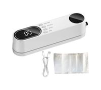 Vacuum Sealer - Portable Food Preservation System, Digital Touch Control, Powerful Suction Compact Design | Perfect For Freezer Bags, Wet Dry Foods, Leftovers, Bulk Storage, Meal Planning, Easy Operat