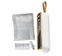 Vacuum Sellers, Portable Cordless Automatic Sealing Machine with 10 Bolsas reutilizables, alta calidad Food Preservation Device, Perfect for Home, Picnic, Travel, Meat Storage, Jar and Container
