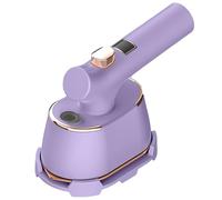 Vacuum Steamer for Clothes, Foldable Travel Size Steamer for Clothes, Handheld Portable Steam Iron, 10s Fast Heating Powerful Wrinkle Remover with Rotating Handle (2305-purple,UK)