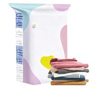 Vacuum Storage Bag - Valve-Free Roll-Up Condensing Packets, Airtight Seal Packout Pouches, Clear Moistureproof Container | Dustproof Underbed Wardrobe Shrinking Stackable Wrap for Blanket