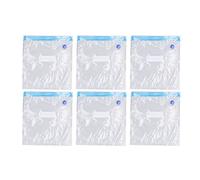 Vacuum Storage Bags 6 Pack | Strong PE + PA Material for Food & Clothes | Space Saver Bags for Seasonal Wardrobe/Refrigerator Arrangement | Reusable & Transparent Design (C:26 * 34cm)