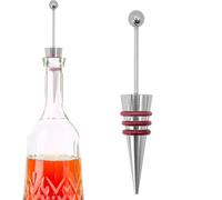Vacuum - Tapón de vino para conservación de licor, tapones de bomba reutilizables de aleación de silicona con bloqueo de frescura y función de fácil uso para el hogar, bar, recuerdos de fiesta y