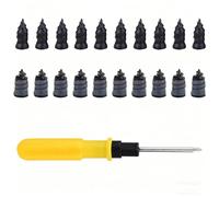 Vacuum Tire Mending Nail,Tire Repair Rubber Nails Kit with 2 Sizes,Heavy Duty Fast Self Service Vacuum Tires Screw Spiral Universal Tires Puncture Repairs Kit (20)