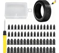Vacuum Tire Mending Nail,Tire Repair Rubber Nails Kit with 2 Sizes,Heavy Duty Fast Self Service Vacuum Tires Screw Spiral Universal Tires Puncture Repairs Kit (60)