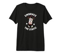 Vacuum Tube Audiophile Vintage Embrace The Static Art Camiseta Premium
