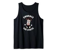 Vacuum Tube Audiophile Vintage Embrace The Static Art Camiseta sin Mangas