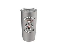 Vacuum Tube Audiophile Vintage Embrace The Static Art Vaso térmico de acero inoxidable de doble pared