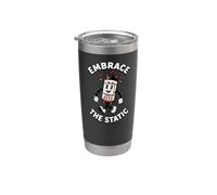 Vacuum Tube Audiophile Vintage Embrace The Static Art Vaso térmico de acero inoxidable de doble pared