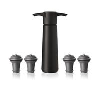 VacuVin Bomba Negro + 4 Tapones