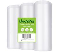 VacYaYa 3 Rollos 28X600cm Rollo Bolsas Envasar al Vaci Vacio Alimentos Bolsas de Vacío de Alimentos,Bolsas para Envasar al Vacío Envasado al Vacío para Alimentos Sin BPA