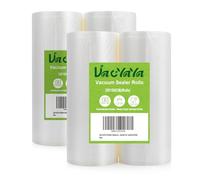 VacYaYa 4 Rollos 20X1500cm Rollo Bolsas Envasar al Vaci Vacio Alimentos Bolsas de Vacío de Alimentos,Bolsas para Envasar al Vacío Envasado al Vacío para Alimentos Sin BPA