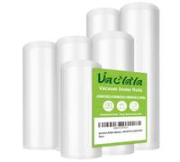 VacYaYa 6 Rollos 15cm(1) y 20cm(3) y 28cm(2) x 6m Rollo Bolsas Envasar al Vaci Vacio Alimentos Bolsas de Vacío de Alimentos,Bolsas para Envasar al Vacío Envasado al Vacío para Alimentos Sin BPA