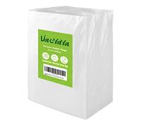 VacYaYa Bolsas de almacenamiento al vacío para congelador, selladora al vacío, tamaño 6 x 10 pulgadas, para alimentos, sellado al vacío, bolsas de comida sin BPA y grado comercial, bolsa precortada