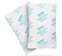 VacYaYa Paquete de 50 gramos (20 paquetes) de gel de sílice absorbente de humedad de grado alimenticio, paquetes de gel de sílice desecante, aptos para alimentos para la humedad