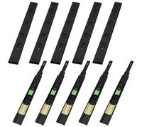 VADANIA Push-to-open Guías para Cajones de 400mm #VF1245, empujar para abrir, rodamiento de bolas, extensión completa de 3 pliegues, capacidad de carga de 45kg, montaje lateral, 5 pares