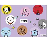 Vade BT21 - Tapete escritorio - Vade escolar multifuncional | Vade escritorio - Protector escritorio - Vuelta al cole material escolar - Licencia oficial