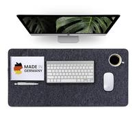 Vade de escritorio de fieltro 80 x 40 cm - Fabricado en Alemania - Alfombrilla lavable para escritorio de fieltro reciclado rPET - Alfombrilla grande - Alfombrilla de escritorio de fieltro easy and