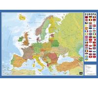 Vade mapa Europa - Tapete escritorio - Vade escolar multifuncional | Vade escritorio - Protector escritorio - Vuelta al cole material escolar