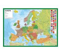 Vade mapa europa - tapete escritorio - vade escolar multifuncional - v