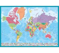 Vade mappa del mondo - Tapete escritorio - Vade escolar multifuncional | Vade escritorio - Protector escritorio - Vuelta al cole material escolar