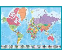 Vade mappa del mondo - Tapete escritorio - Vade escolar multifuncional | Vade escritorio - Protector escritorio - Vuelta al cole material escolar