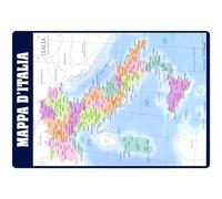 Vade mappa dell italia - Tapete escritorio - Vade escolar multifuncional | Vade escritorio - Protector escritorio - Vuelta al cole material escolar