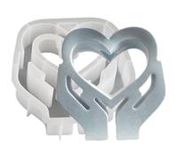 VADE VADE CARMI, VADE MAPA CORAZÓN SILICONA - Moldes de tubo de prueba de silicona - Moldes de yeso reutilizables para decoración del hogar, manualidades