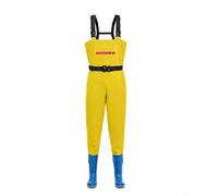 Vadeadores de Pesca Botas de Agua de PVC para Hombre y Mujer, Ideales para Pesca, Caza, acuicultura, Lavado de Coches y Pantalones de Pecho.(Yellow2,39 EU)