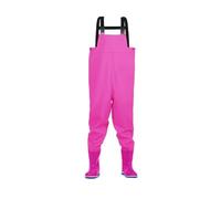 Vadeadores de pesca para niños y jóvenes con botas con diseño para mantenerte seco y cómodo durante actividades al aire libre a base de agua (32/33 rosa)
