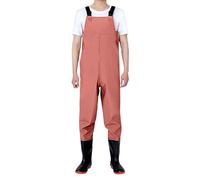 Vadeadores transpirables para hombre con botas para mujer, impermeables, ropa de trabajo, práctica, resistente, cuello cuadrado, overol de trabajo ajustable, hebilla de liberación rápida, overol de