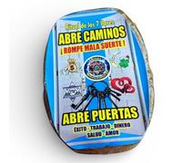 VADEINCIENSO Set de 3 Jabones Rituales Esotéricos, Abre Caminos, Rey y Contra Hechizo, Ritual De Las 7 Llaves, Negro y Azul, Barra Sólida, Para Limpieza Energética y Protección, 500 Gramos