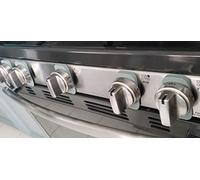 Vadiff Cerraduras de perilla de seguridad para niños de silicona gruesa para estufa de gas | Protector de perilla para horno (5 unidades) (gris)