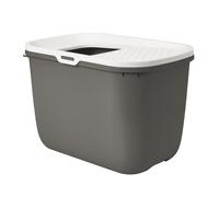 Vadigran arenero para gatos "Hop In" 58,5 x 39 x 39,5 cm antracita - blanca