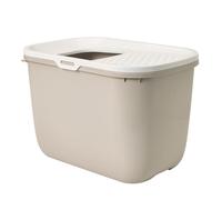 Vadigran arenero para gatos "Hop In" 58,5 x 39 x 39,5 cm blanco / beige