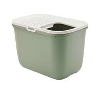 Vadigran arenero para gatos "Hop In" botánico verde 58,5 x 39 x 39,5 cm