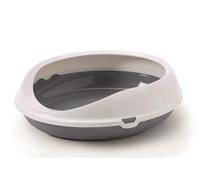 Vadigran caja de arena para gatos "Figaro" 55 x 48,5 x 15,5 cm gris