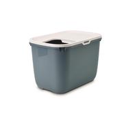 Vadigran caja de arena para gatos "Hop In" azul piedra-blanco