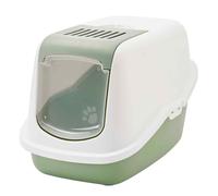 Vadigran caja de arena para gatos "Nestor" botánico verde 56 x 39 x 38,5 cm