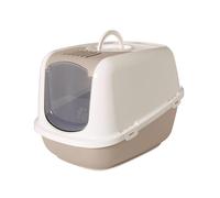 Vadigran caja de arena para gatos "NESTOR JUMBO" moka - blanco 66,5 x 48,5 x 46,5 cm