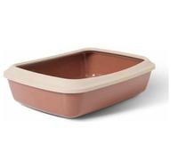 Vadigran caja de arena para gatos Nordic "IRIZ 50" rosa, 50 x 37 x 14 cm